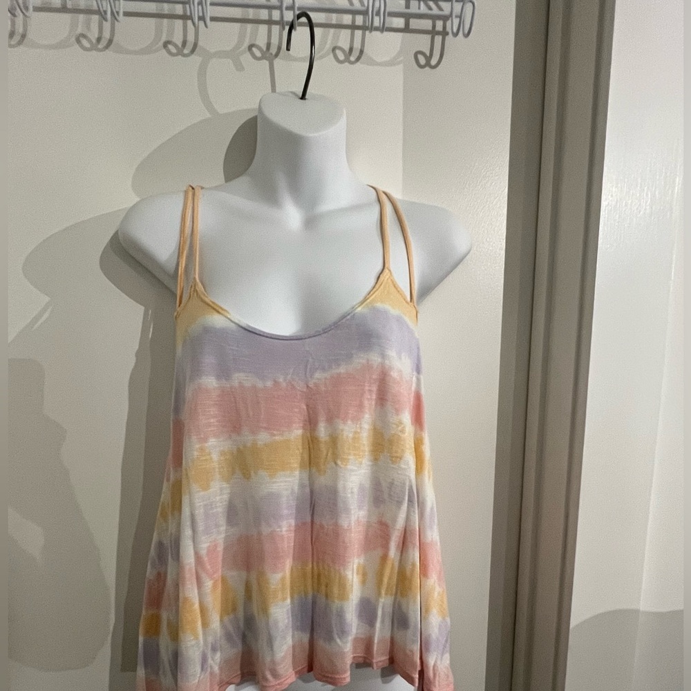 *LF* tie die loose tank top